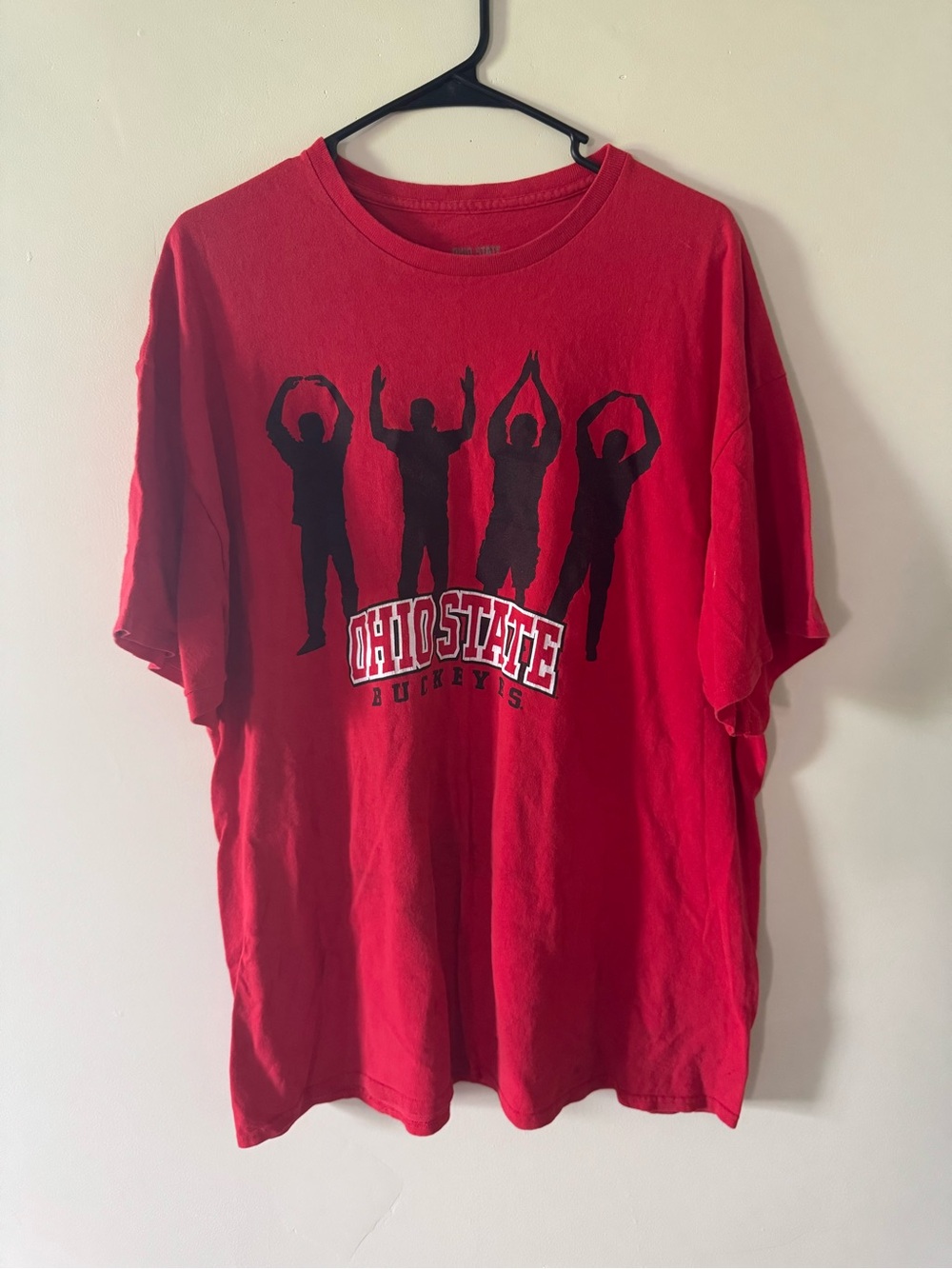 Ohio State Buckeyes Graphic T-Shirt XXL Red OSU Authentic Apparel Tee